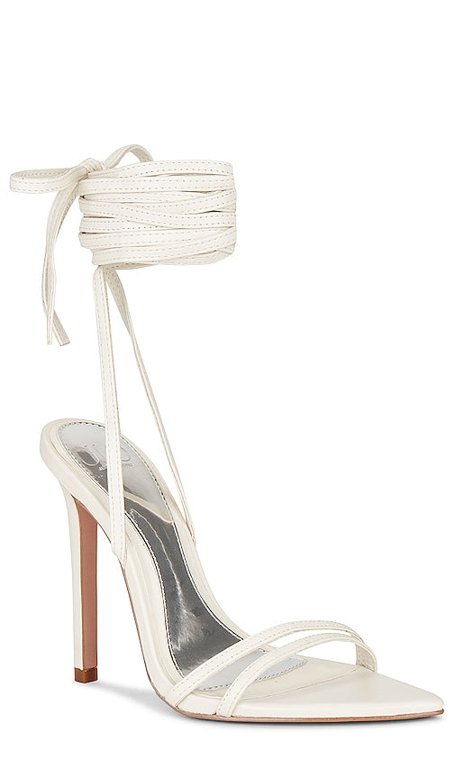 JLO Jennifer Lopez x REVOLVE Lincoln Sandal in White