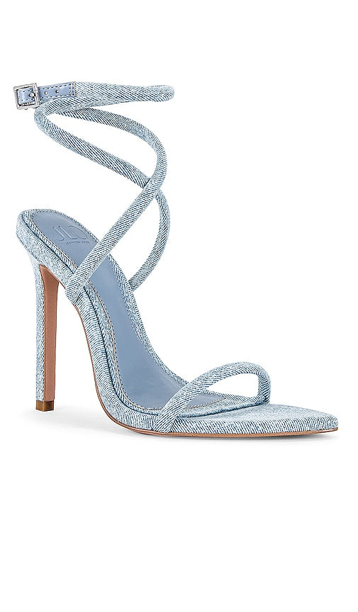 JLO Jennifer Lopez x REVOLVE Star Sandal in Denim-Light