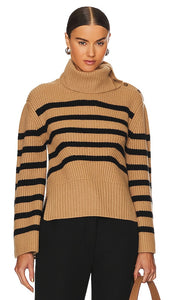 SIMKHAI Adrienne Turtleneck Sweater in Tan - SIMKHAI Adrienne Pull à col roulé en beige - SIMKHAI Adrienne 黄褐色高领毛衣 - SIMKHAI Adrienne Rollkragenpullover in Hellbraun - SIMKHAI Adrienne 터틀넥 스웨터(탠 색상) - Maglione dolcevita SIMKHAI Adrienne color marrone chiaro