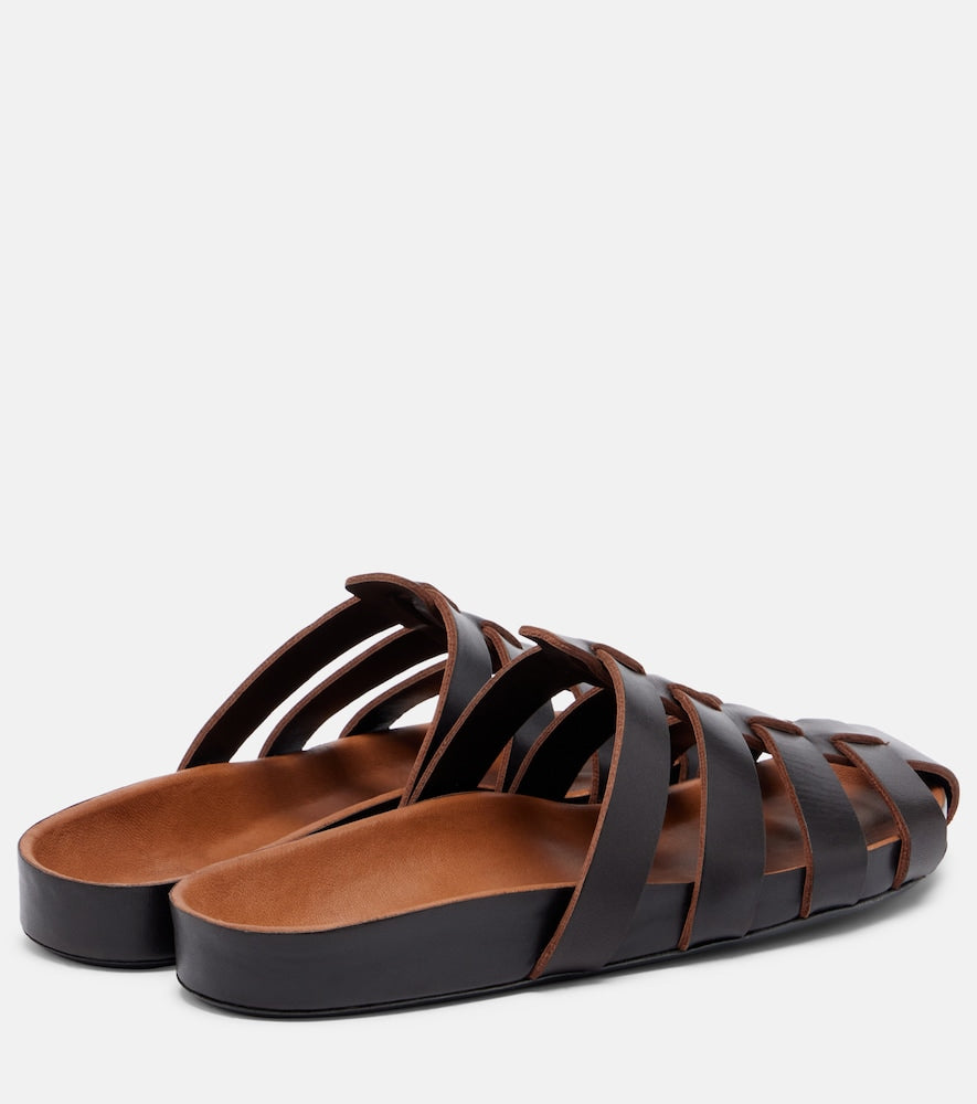 JUDE Dusty leather fisherman sandals