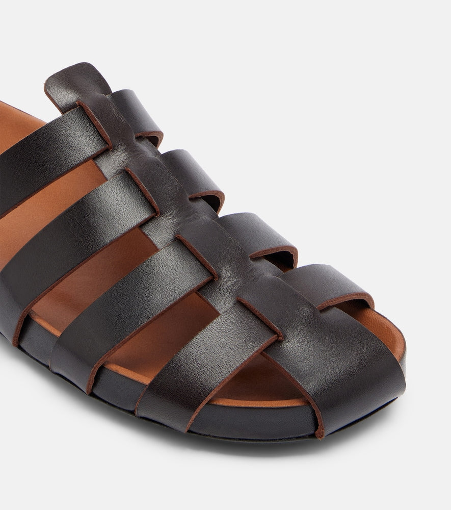 JUDE Dusty leather fisherman sandals