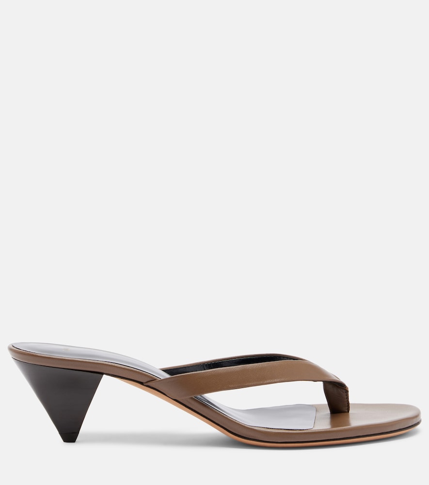 JUDE Rooty leather thong sandals