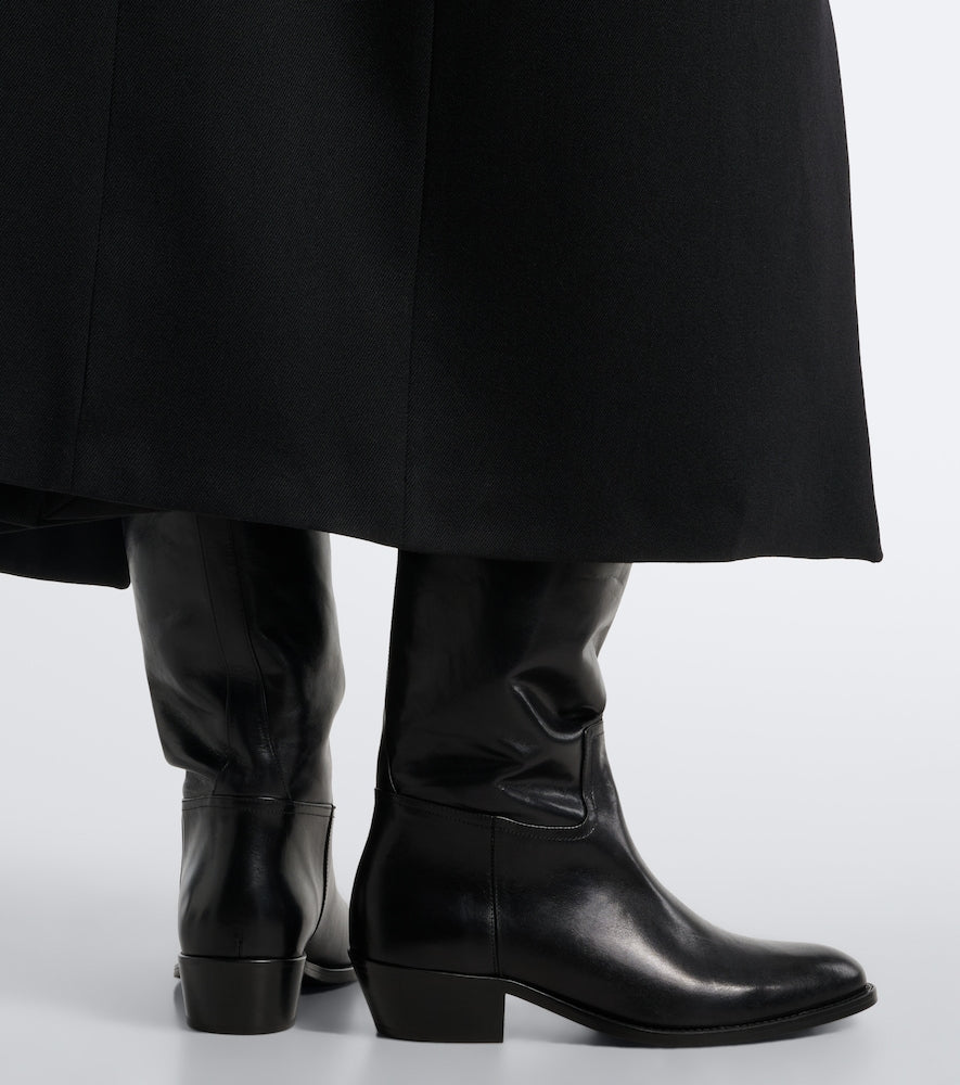 Black JUDE Den leather knee-high boots - Knee-high Boots