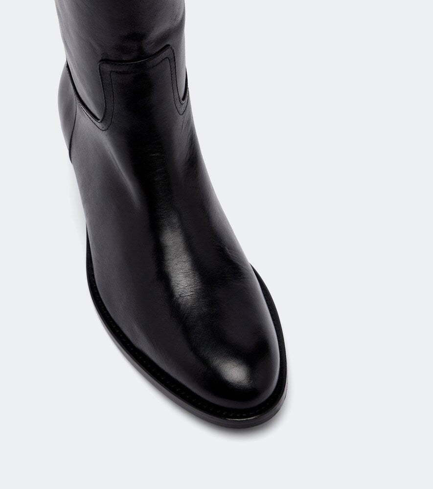 Black JUDE Den leather knee-high boots - Knee-high Boots