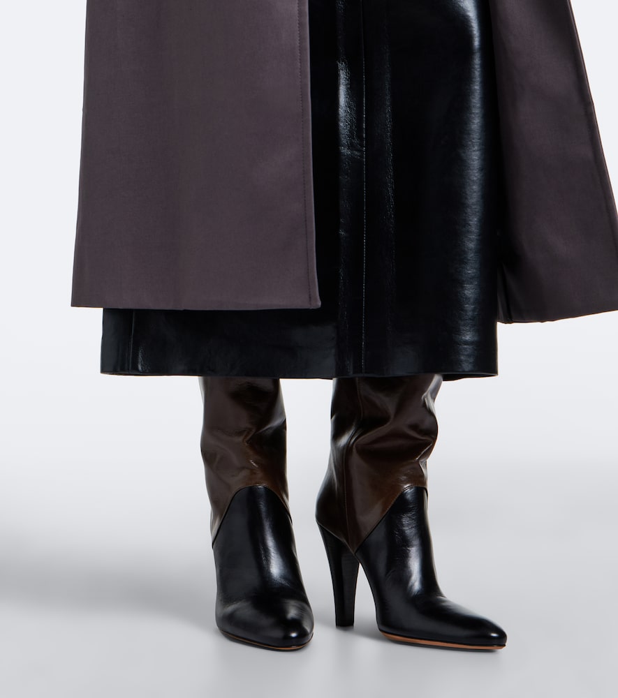 JUDE Edita leather knee-high boots (Brown) - Knee-high Boots