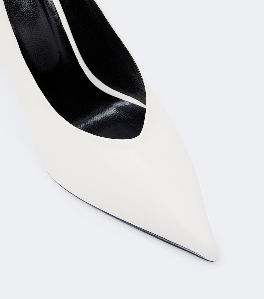 JUDE Kiss leather pumps in White - High-Heel Pumps