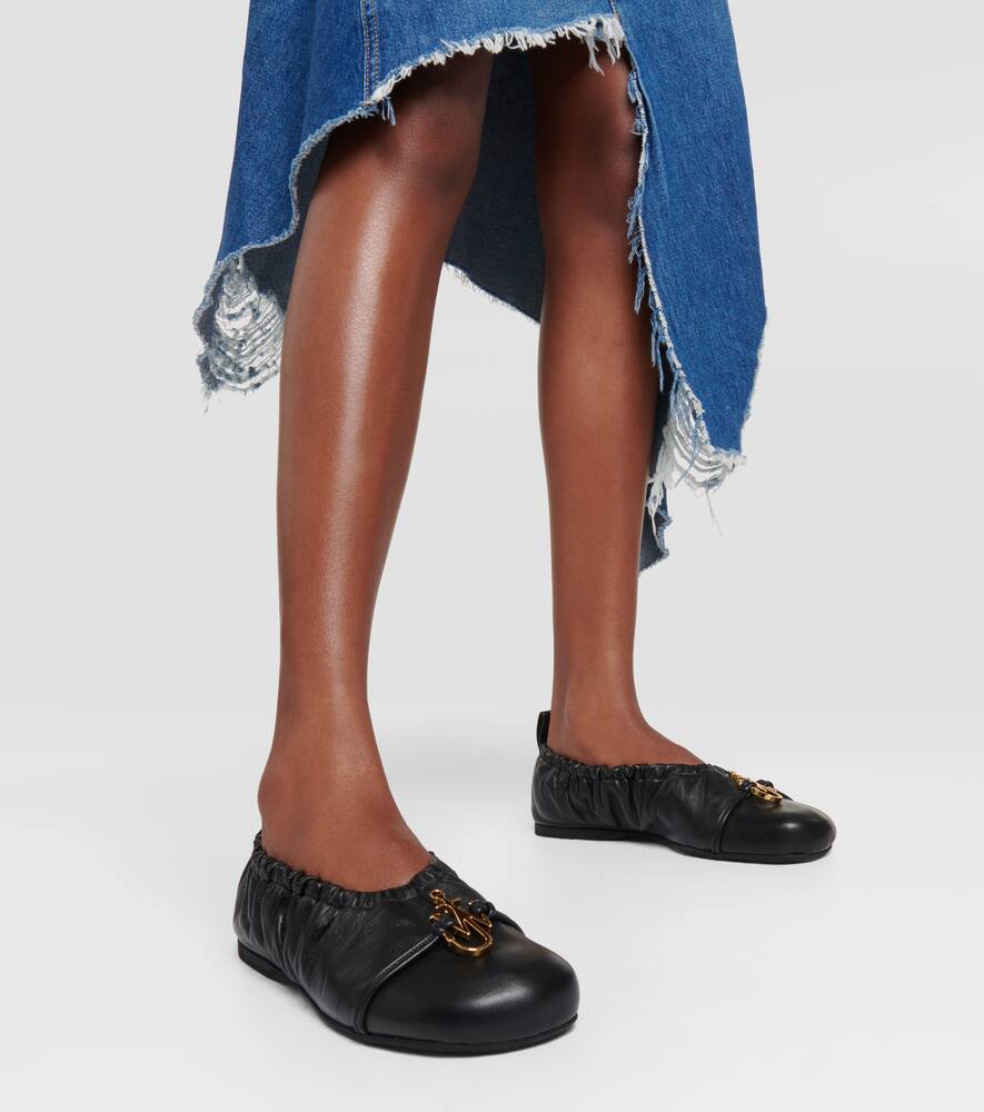 JW Anderson Anchor leather ballet flats