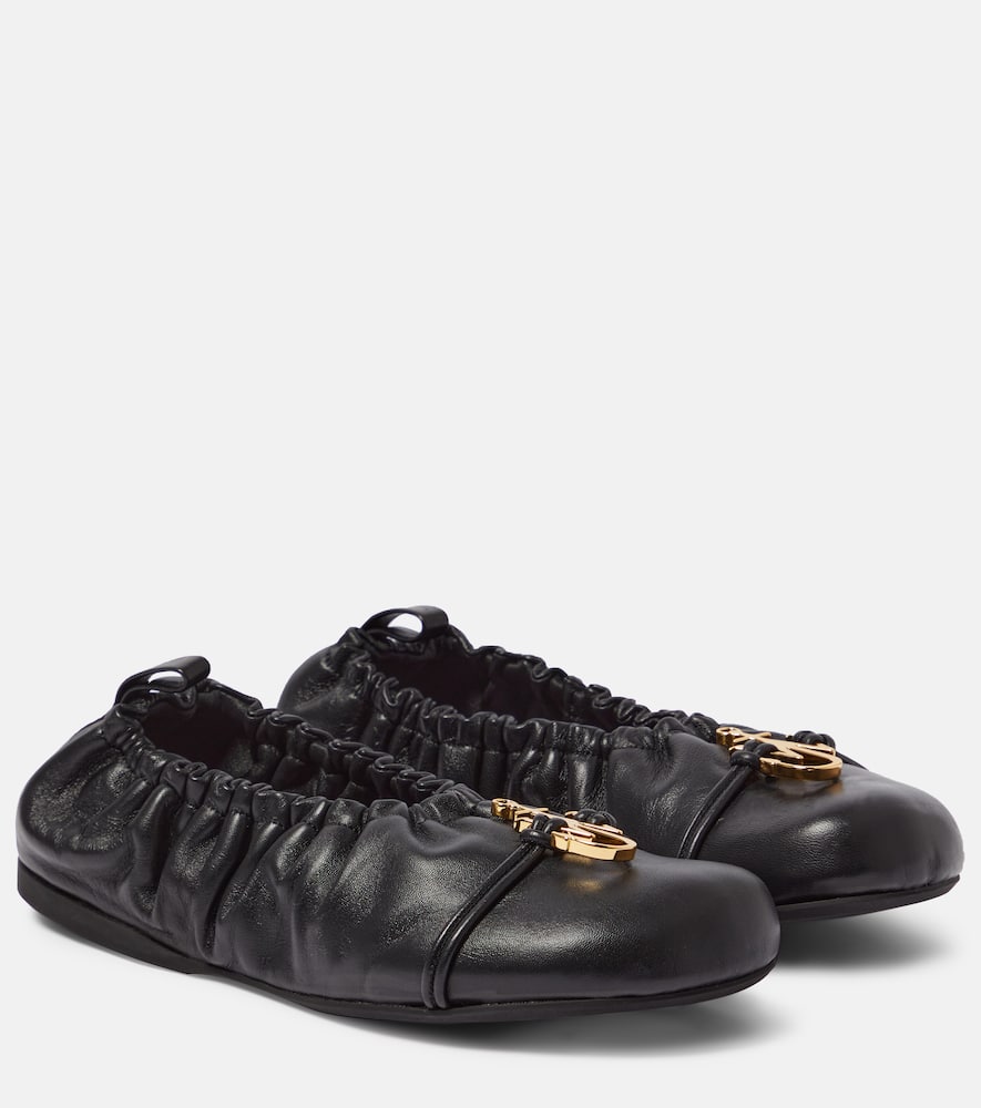 JW Anderson Anchor leather ballet flats