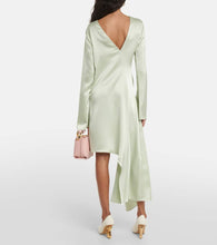 JW Anderson Asymmetric satin midi dress