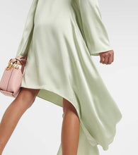JW Anderson Asymmetric satin midi dress