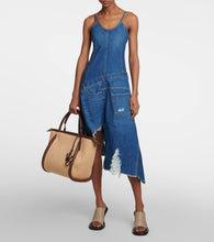 JW Anderson Bumper Large raffia tote bag