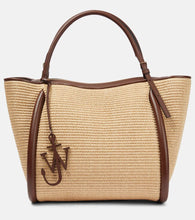 JW Anderson Bumper Large raffia tote bag