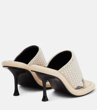 JW Anderson Bumper Tube embellished leather sandals