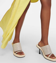 JW Anderson Bumper Tube embellished leather sandals