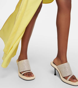 JW Anderson Bumper Tube embellished leather sandals