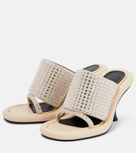 JW Anderson Bumper Tube embellished leather sandals