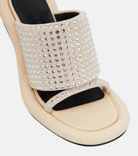 JW Anderson Bumper Tube embellished leather sandals