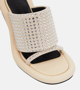 JW Anderson Bumper Tube embellished leather sandals