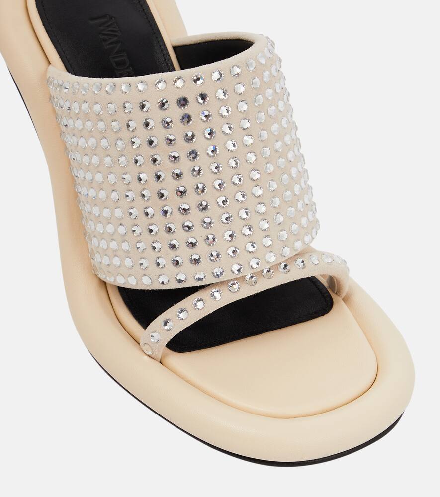 JW Anderson Bumper Tube embellished leather sandals