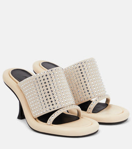 JW Anderson Bumper Tube embellished leather sandals
