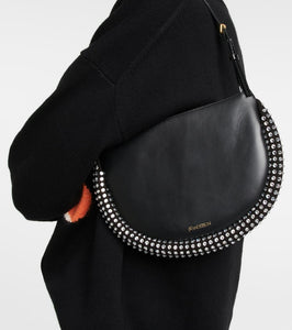 JW Anderson Bumper leather and crystal-embellished shoulder bag