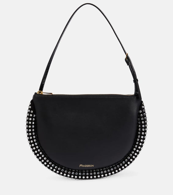 JW Anderson Bumper leather and crystal-embellished shoulder bag