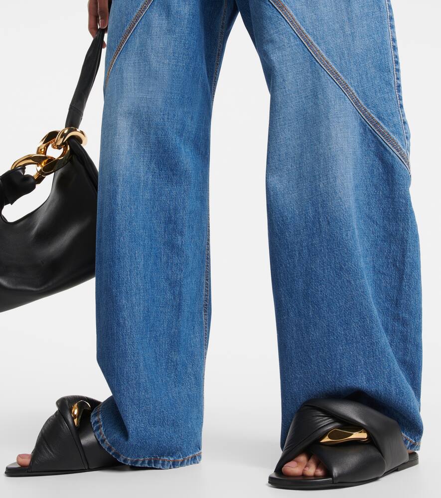 JW Anderson Chain Twist leather sandals