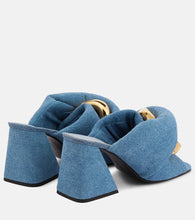 JW Anderson Chain and twist denim mules