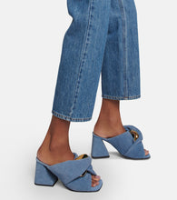 JW Anderson Chain and twist denim mules