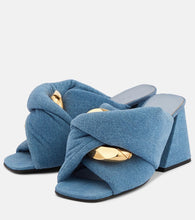 JW Anderson Chain and twist denim mules