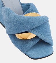 JW Anderson Chain and twist denim mules