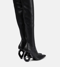 JW Anderson Chain over-the-knee leather boots