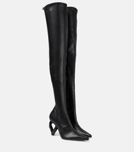 JW Anderson Chain over-the-knee leather boots - JW Anderson 链条过膝皮靴