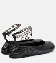 JW Anderson Charm leather ballet flats