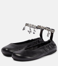JW Anderson Charm leather ballet flats
