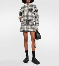 JW Anderson Checked wool-blend bomber jacket