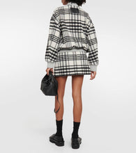 JW Anderson Checked wool-blend bomber jacket