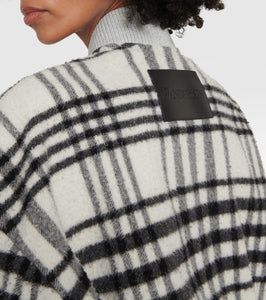 JW Anderson Checked wool-blend bomber jacket