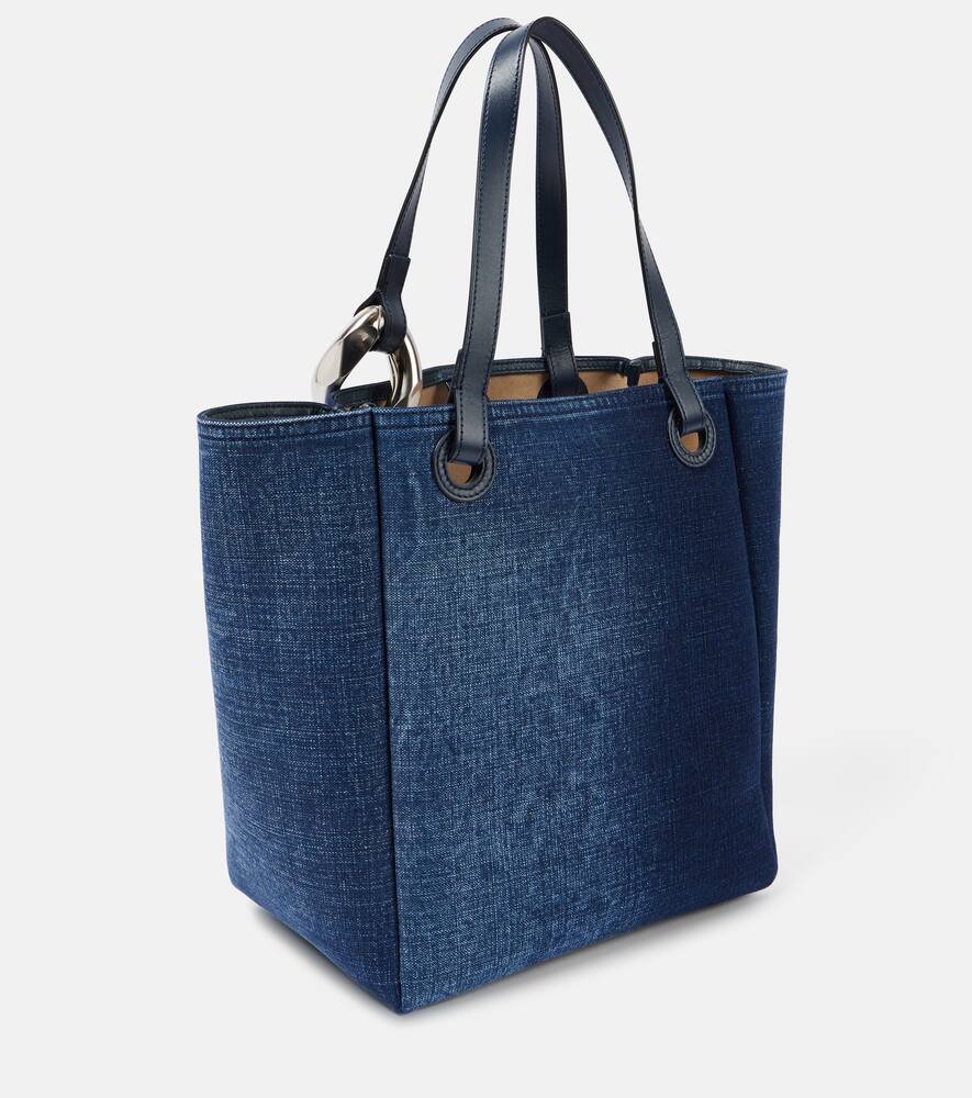 JW Anderson Corner Large denim tote bag
