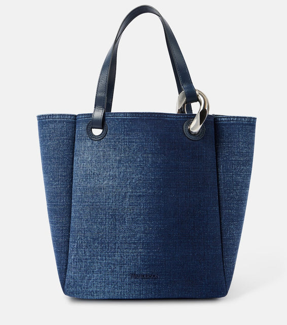 JW Anderson Corner Large denim tote bag. Shop JW Anderson Tote Bags for women now.