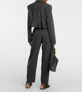 JW Anderson Cropped wool-blend blazer