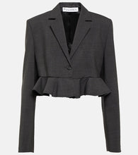 JW Anderson Cropped wool-blend blazer