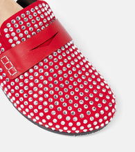 JW Anderson Crystal-embellished leather mules