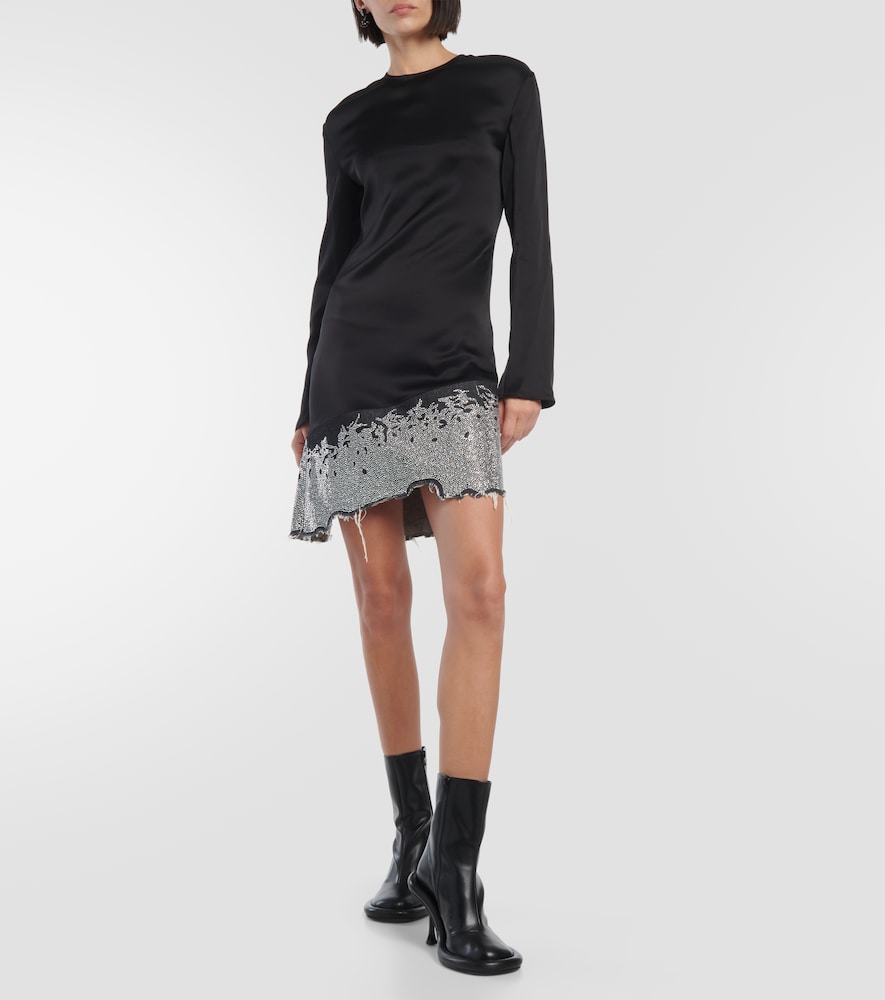 JW Anderson Deconstructed satin minidress