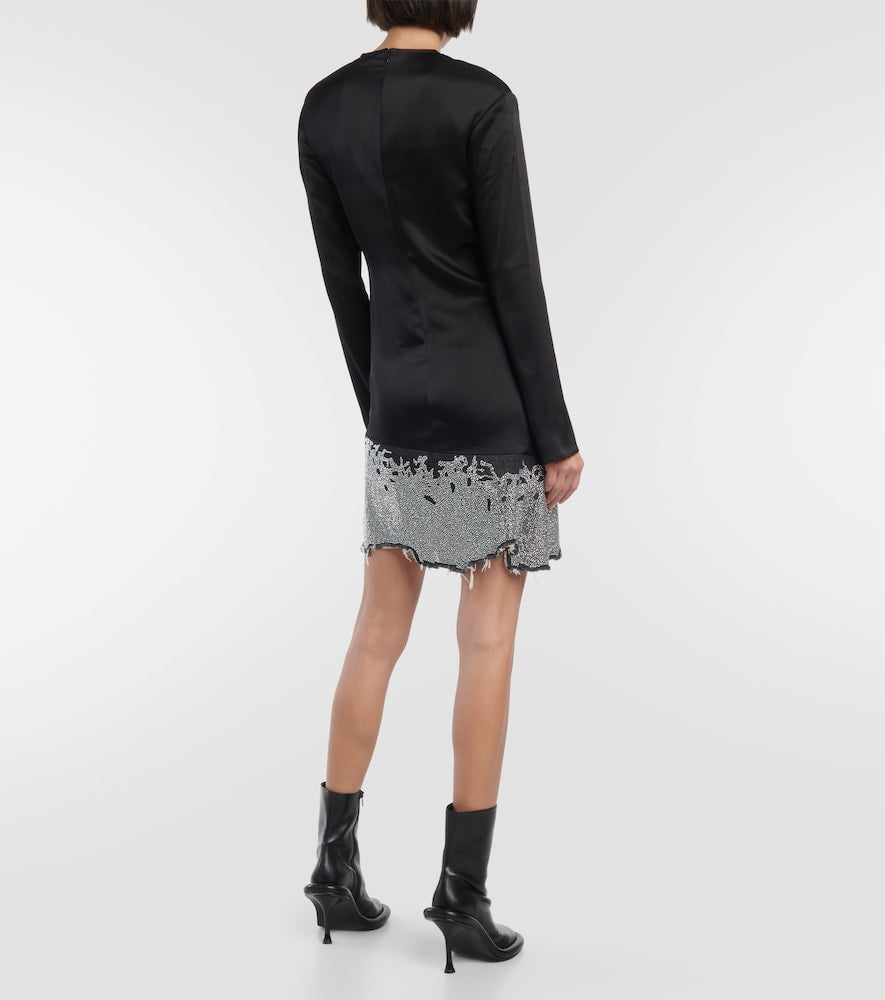 JW Anderson Deconstructed satin minidress
