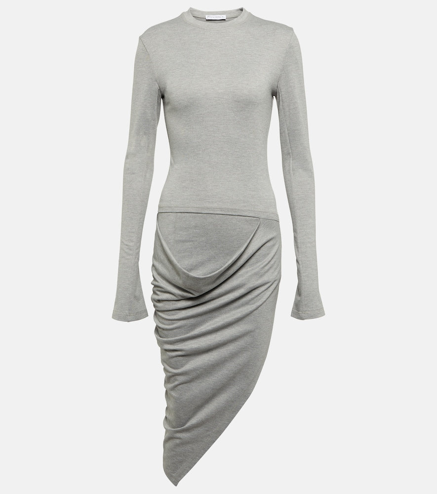 JW Anderson Draped jersey midi dress. JW Anderson 垂褶针织中长连衣裙