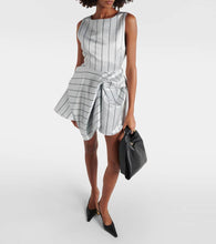 JW Anderson Draped striped minidress