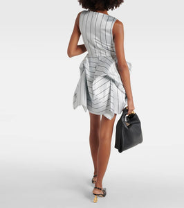 JW Anderson Draped striped minidress