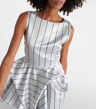 JW Anderson Draped striped minidress