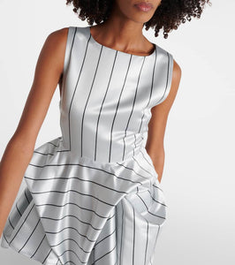 JW Anderson Draped striped minidress